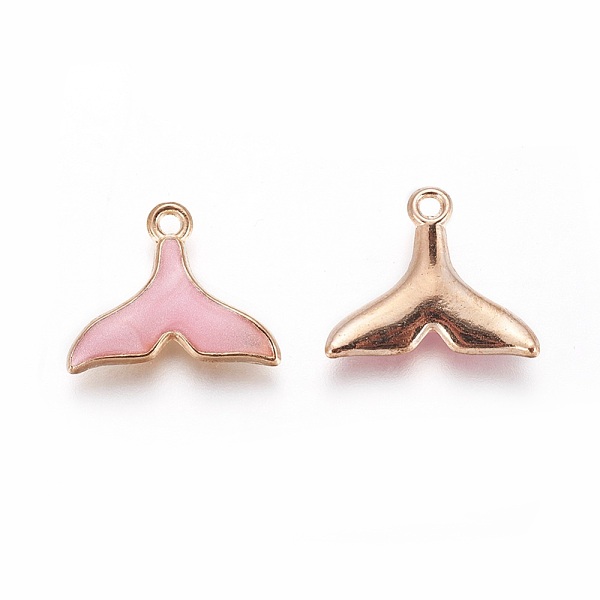 PandaHall Alloy Enamel Pendants, Whale Tail Shape, Light Gold, Pink, 15x18x2.5mm, Hole: 1.4mm Alloy+Enamel Fish Pink
PandaHall Alloy Enamel Pendants, Whale Tail Shape, Light Gold, Pink, 15x18x2.5mm, Hole: 1.4mm Alloy+Enamel Fish Pink