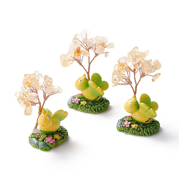 PandaHall Natural Citrine Chips & Resin Pedestal Display Decorations, with Brass Finding, Tree, 71~74x49~53x32~34mm Citrine Tree
PandaHall Natural Citrine Chips & Resin Pedestal Display Decorations, with Brass Finding, Tree, 71~74x49~53x32~34mm Citrine Tree