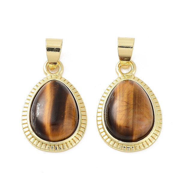 PandaHall Natural Tiger Eye Pendants, Teardrop Charms with Rack Plating Brass Findings, Cadmium Free & Lead Free, 23x14.5x6mm, Hole: 4x6mm....
PandaHall Natural Tiger Eye Pendants, Teardrop Charms with Rack Plating Brass Findings, Cadmium Free & Lead Free, 23x14.5x6mm, Hole: 4x6mm....