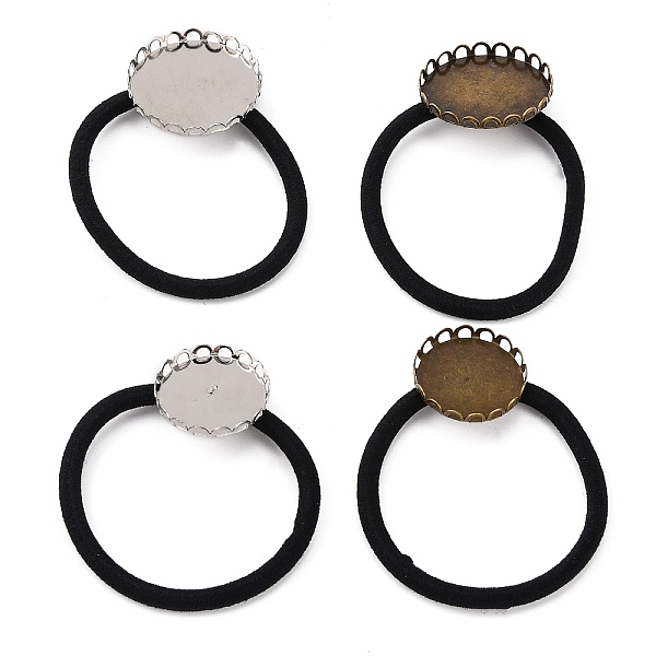 PandaHall 24Pcs 4 Style Elastic Hair Ties, with Iron Tray Settings, Flat Round, Mixed Color, 3.5mm, Inner Diameter: 41mm, Tray: 20.5~25mm..., Black
PandaHall 24Pcs 4 Style Elastic Hair Ties, with Iron Tray Settings, Flat Round, Mixed Color, 3.5mm, Inner Diameter: 41mm, Tray: 20.5~25mm..., Black