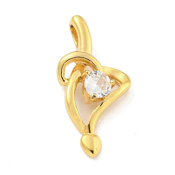 PandaHall Ion Plating(IP) 304 Stainless Steel Cubic Zirconia Pendants, Heart Charm, Golden, 27.5x13x5mm, Hole: 4.5x3mm Stainless Steel+Cubic..., Clear
PandaHall Ion Plating(IP) 304 Stainless Steel Cubic Zirconia Pendants, Heart Charm, Golden, 27.5x13x5mm, Hole: 4.5x3mm Stainless Steel+Cubic..., Clear