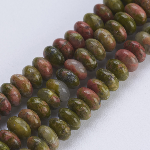 PandaHall Natural Unakite Beads Strands, Rondelle, 4.5~5x2~2.5mm, Hole: 0.8mm, about 166pcs/strand, 15.3 inch(38.5cm) Unakite Rondelle
PandaHall Natural Unakite Beads Strands, Rondelle, 4.5~5x2~2.5mm, Hole: 0.8mm, about 166pcs/strand, 15.3 inch(38.5cm) Unakite Rondelle