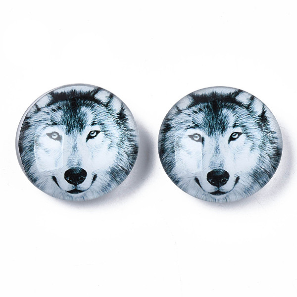 PandaHall Glass Paper Snap Buttons, with Plastic & Iron Snap Caps, Garment Buttons, Flat Round with Animal, Wolf Pattern, 35x13~14mm Plastic...
PandaHall Glass Paper Snap Buttons, with Plastic & Iron Snap Caps, Garment Buttons, Flat Round with Animal, Wolf Pattern, 35x13~14mm Plastic...
