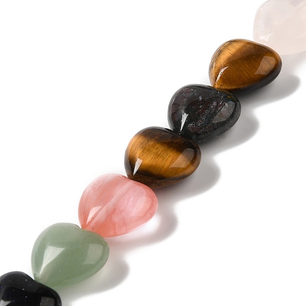 PandaHall Natural & Synthetic Mixed Gemstone Beads Strands, Heart, 15x16x7.5mm, Hole: 1mm, about 12pcs/strand, 6.97''~7.09''(17.7~18cm)...
PandaHall Natural & Synthetic Mixed Gemstone Beads Strands, Heart, 15x16x7.5mm, Hole: 1mm, about 12pcs/strand, 6.97''~7.09''(17.7~18cm)...