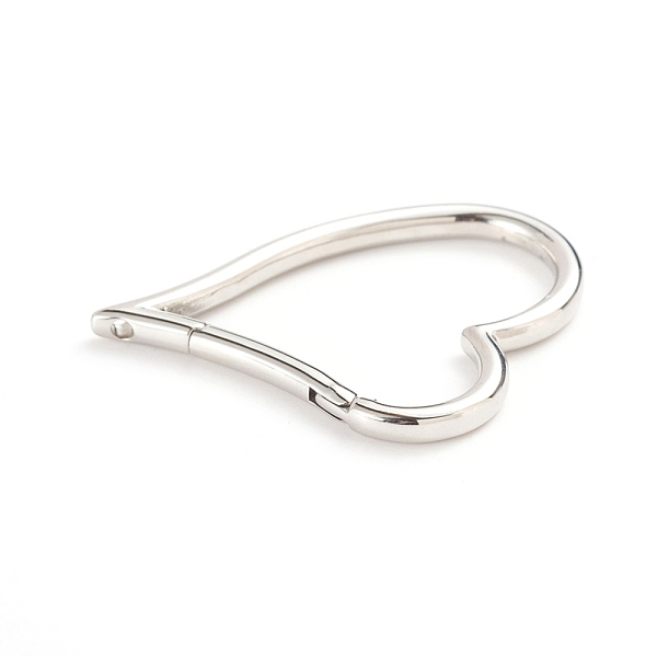 PandaHall 304 Stainless Steel Spring Gate Rings, Heart, Stainless Steel Color, 39.5x32.5x3mm, Inner Diameter: 32x27.5mm 304 Stainless Steel
PandaHall 304 Stainless Steel Spring Gate Rings, Heart, Stainless Steel Color, 39.5x32.5x3mm, Inner Diameter: 32x27.5mm 304 Stainless Steel
