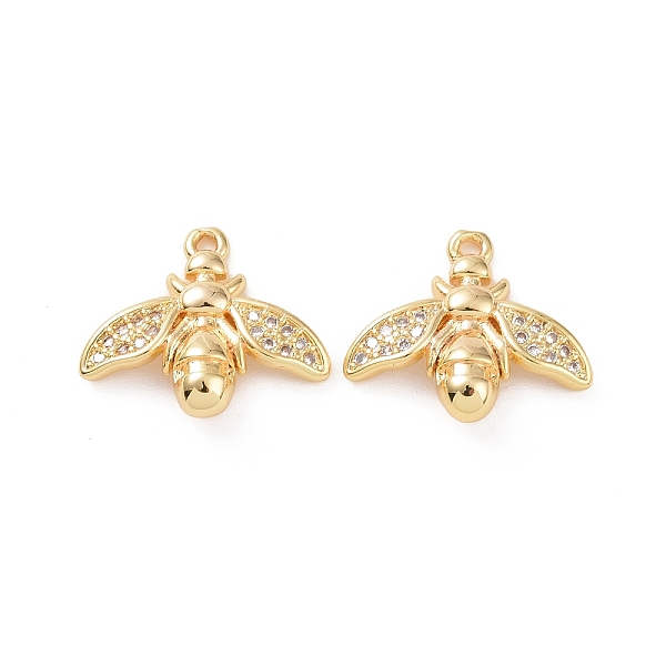 PandaHall Brass Micro Pave Clear Cubic Zirconia Pendants, Bees Charm, Real 18K Gold Plated, 13.5x15.5x2.5mm, Hole: 1mm Brass+Cubic Zirconia...
PandaHall Brass Micro Pave Clear Cubic Zirconia Pendants, Bees Charm, Real 18K Gold Plated, 13.5x15.5x2.5mm, Hole: 1mm Brass+Cubic Zirconia...