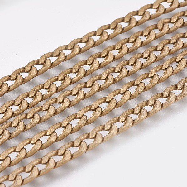 PandaHall Aluminum Twisted Chains Curb Chains, Unwelded, Dark Olive Green, 7x4x1.5mm Aluminum Green
PandaHall Aluminum Twisted Chains Curb Chains, Unwelded, Dark Olive Green, 7x4x1.5mm Aluminum Green