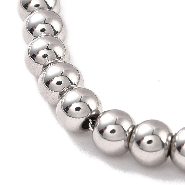 PandaHall 201 Stainless Steel Round Beaded Bracelet for Women, Stainless Steel Color, 7-1/4 inch(18.5cm) 201 Stainless Steel
PandaHall 201 Stainless Steel Round Beaded Bracelet for Women, Stainless Steel Color, 7-1/4 inch(18.5cm) 201 Stainless Steel