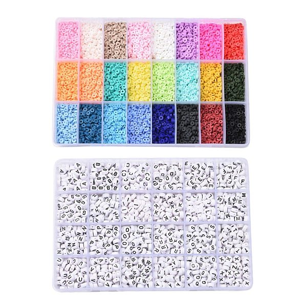 PandaHall DIY Beads Jewelry Kits, Including Disc/Flat Round Handmade Polymer Clay Beads, Acrylic Beads, Mixed Color, 4x1mm, Hole: 1mm, 240g..., Multicolor
PandaHall DIY Beads Jewelry Kits, Including Disc/Flat Round Handmade Polymer Clay Beads, Acrylic Beads, Mixed Color, 4x1mm, Hole: 1mm, 240g..., Multicolor