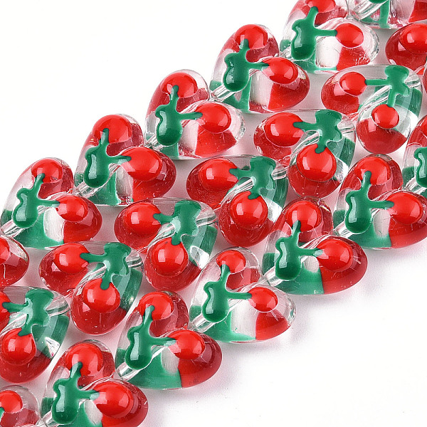 PandaHall Transparent Acrylic Beads Strands, with Enamel, Heart with Cherry, Green, 15x17x8.5mm, Hole: 1.5mm, about 35pcs/strand, 19.09 inch...
PandaHall Transparent Acrylic Beads Strands, with Enamel, Heart with Cherry, Green, 15x17x8.5mm, Hole: 1.5mm, about 35pcs/strand, 19.09 inch...