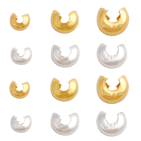 PandaHall 300Pcs 6 Styles Brass Crimp Beads Covers, Golden & Silver, 4.5~6mm, Hole: 1.5mm, 50pcs/style Brass
PandaHall 300Pcs 6 Styles Brass Crimp Beads Covers, Golden & Silver, 4.5~6mm, Hole: 1.5mm, 50pcs/style Brass