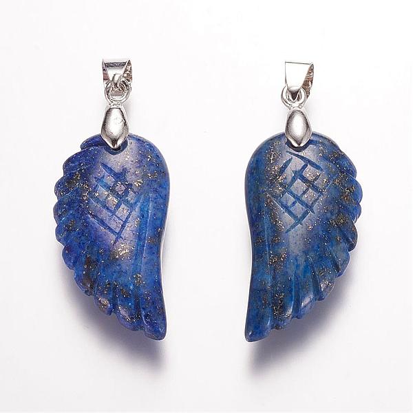 PandaHall Dyed & Synthetic Lapis Lazuli Pendants, Wing, Platinum, 29x15x6mm, Hole: 4mm Lapis Lazuli Wing
PandaHall Dyed & Synthetic Lapis Lazuli Pendants, Wing, Platinum, 29x15x6mm, Hole: 4mm Lapis Lazuli Wing