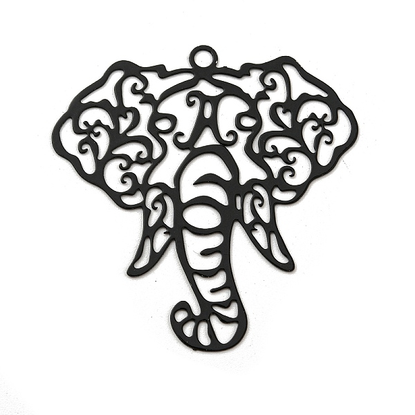 PandaHall Spray Printed 430 Stainless Steel Pendants, Etched Metal Embellishments, Black, Elephant, 40x39x0.3mm, Hole: 2.2mm 430 Stainless...
PandaHall Spray Printed 430 Stainless Steel Pendants, Etched Metal Embellishments, Black, Elephant, 40x39x0.3mm, Hole: 2.2mm 430 Stainless...