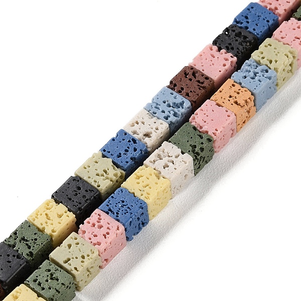 PandaHall Synthetic Lava Rock Dyed Beads Strands, Cube, Mixed Color, 6~7x6~6.5x6~6.5mm, Hole: 0.7mm, about 60pcs/strand, 14.76''(37.5cm)..., Multicolor
PandaHall Synthetic Lava Rock Dyed Beads Strands, Cube, Mixed Color, 6~7x6~6.5x6~6.5mm, Hole: 0.7mm, about 60pcs/strand, 14.76''(37.5cm)..., Multicolor
