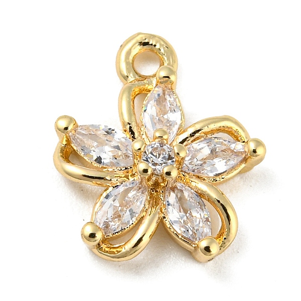 PandaHall Brass with Clear Cubic Zirconia Charms, Light Gold, Flower, 13x11x3.5mm, Hole: 1.2mm Brass+Cubic Zirconia Flower Clear
PandaHall Brass with Clear Cubic Zirconia Charms, Light Gold, Flower, 13x11x3.5mm, Hole: 1.2mm Brass+Cubic Zirconia Flower Clear