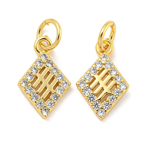 PandaHall Rack Plating Brass Micro Pave Clear Cubic Zirconia Pendants, Long-Lasting Plated, with Jump Rings, Lead Free & Cadmium Free...
PandaHall Rack Plating Brass Micro Pave Clear Cubic Zirconia Pendants, Long-Lasting Plated, with Jump Rings, Lead Free & Cadmium Free...