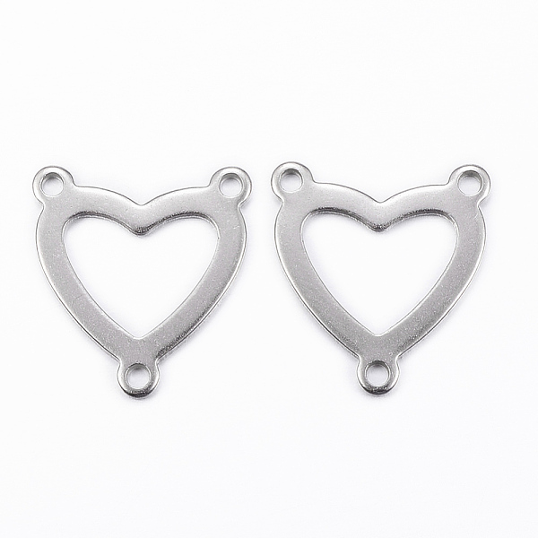 PandaHall 304 Stainless Steel Chandelier Component Links, 3 Loop Connectors, Heart, Stainless Steel Color, 16.5x15x1mm, Hole: 1.2mm 304...
PandaHall 304 Stainless Steel Chandelier Component Links, 3 Loop Connectors, Heart, Stainless Steel Color, 16.5x15x1mm, Hole: 1.2mm 304...