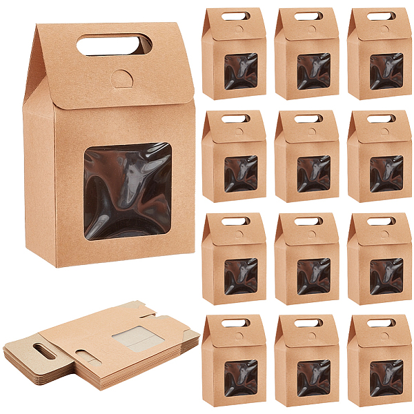 PandaHall Kraft Paper Gift Box, Folding Box with Window and Die Cut Grip Hole, Rectangle, Tan, Finish Product: 9.9x5.8x15.2cm Paper..., Orange
PandaHall Kraft Paper Gift Box, Folding Box with Window and Die Cut Grip Hole, Rectangle, Tan, Finish Product: 9.9x5.8x15.2cm Paper..., Orange