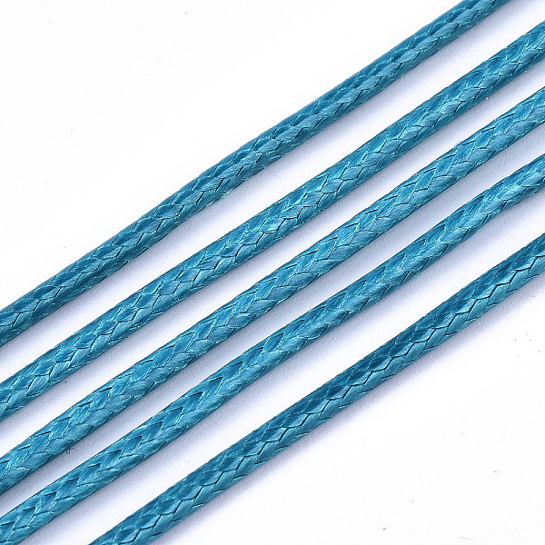 PandaHall Waxed Polyester Cords, for Jewelry Making, Deep Sky Blue, 1.5mm, about 10m/roll Waxed Polyester Cord
PandaHall Waxed Polyester Cords, for Jewelry Making, Deep Sky Blue, 1.5mm, about 10m/roll Waxed Polyester Cord