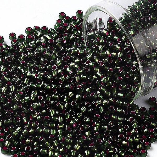 PandaHall TOHO Round Seed Beads, Japanese Seed Beads, (2204) Silver Lined Frost Olivine Pink Lined, 11/0, 2.2mm, Hole: 0.8mm, about..., Green
PandaHall TOHO Round Seed Beads, Japanese Seed Beads, (2204) Silver Lined Frost Olivine Pink Lined, 11/0, 2.2mm, Hole: 0.8mm, about..., Green