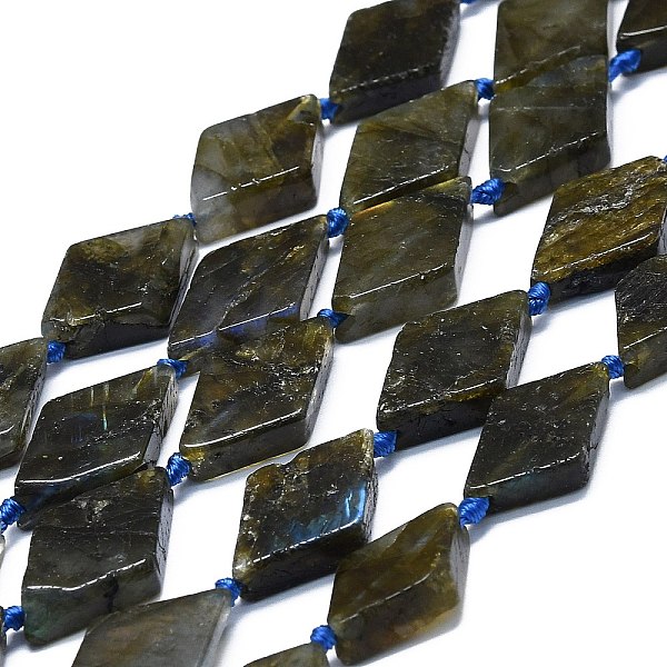 PandaHall Natural Labradorite Beads Strands, Rhombus, 20~22x12~13x4~5mm, Hole: 1mm, about 19pcs/strand, 16.73''(42.5cm) Labradorite Rhombus
PandaHall Natural Labradorite Beads Strands, Rhombus, 20~22x12~13x4~5mm, Hole: 1mm, about 19pcs/strand, 16.73''(42.5cm) Labradorite Rhombus