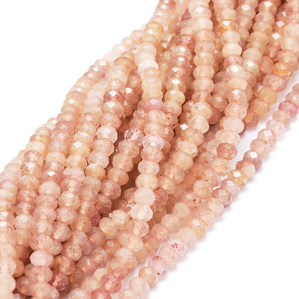 PandaHall Natural Strawberry Quartz Beads Strands, Faceted, Rondelle, 5x3~3.5mm, Hole: 0.8mm, about 106pcs/strand, 15.43''(39.2cm)...
PandaHall Natural Strawberry Quartz Beads Strands, Faceted, Rondelle, 5x3~3.5mm, Hole: 0.8mm, about 106pcs/strand, 15.43''(39.2cm)...