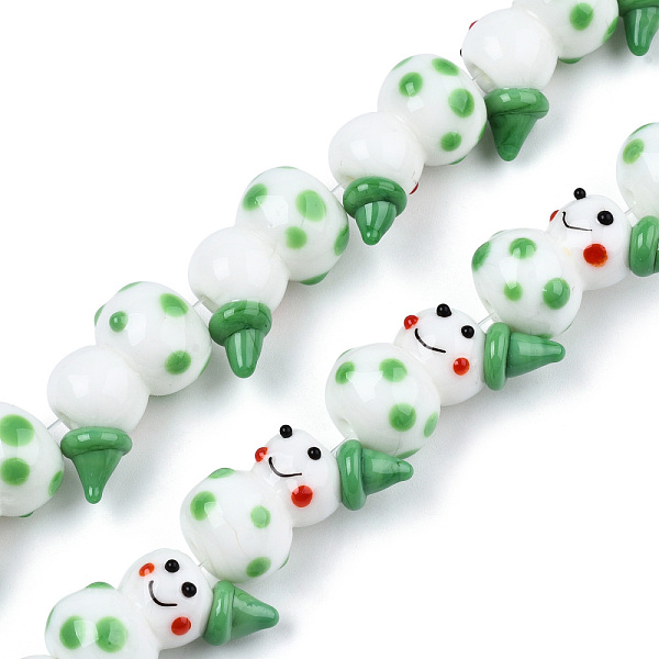 PandaHall Handmade Lampwork Beads Strands, Snowman, Medium Sea Green, 22x15x13mm, Hole: 1.5mm, about 25pcs/strand, 19.29 inch(49cm) Lampwork...
PandaHall Handmade Lampwork Beads Strands, Snowman, Medium Sea Green, 22x15x13mm, Hole: 1.5mm, about 25pcs/strand, 19.29 inch(49cm) Lampwork...