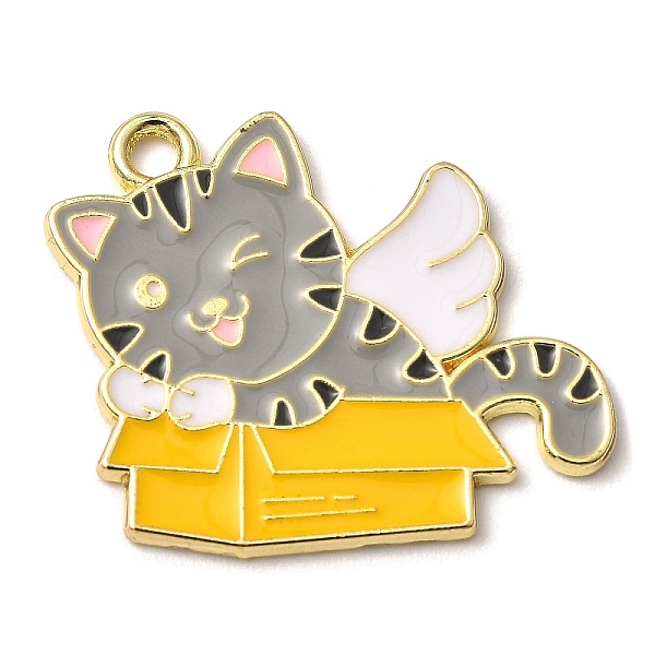 PandaHall Zinc Alloy Enamel Pendants, Cat Charms, Golden, Gray, 24x28x1.3mm, Hole: 2.2mm Alloy+Enamel Cat Shape Gray
PandaHall Zinc Alloy Enamel Pendants, Cat Charms, Golden, Gray, 24x28x1.3mm, Hole: 2.2mm Alloy+Enamel Cat Shape Gray