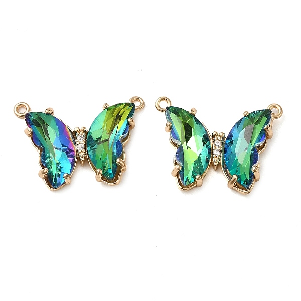 PandaHall Brass Pave Faceted Glass Connector Charms, Golden Tone Butterfly Links, Spring Green, 17.5x23x5mm, Hole: 0.9mm Brass+Glass...
PandaHall Brass Pave Faceted Glass Connector Charms, Golden Tone Butterfly Links, Spring Green, 17.5x23x5mm, Hole: 0.9mm Brass+Glass...