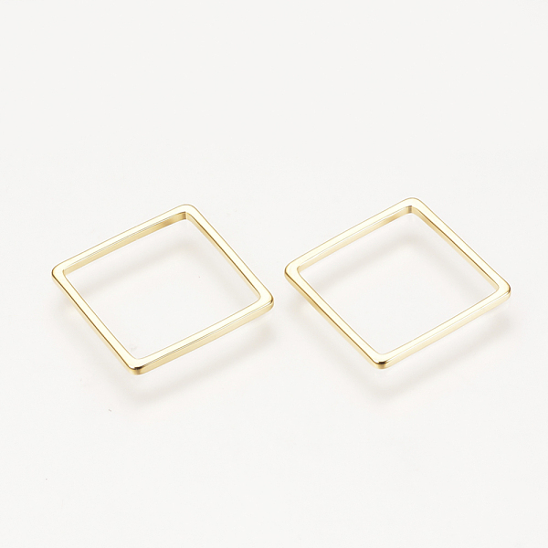 PandaHall Brass Linking Rings, Nickel Free, Real 18K Gold Plated, Rhombus, 20x20x1mm, Side Length: 15mm Brass Rhombus
PandaHall Brass Linking Rings, Nickel Free, Real 18K Gold Plated, Rhombus, 20x20x1mm, Side Length: 15mm Brass Rhombus