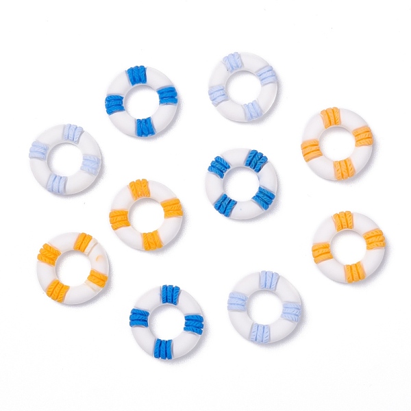 PandaHall Opaque Resin Cabochons, Navy Style, Swim Ring, Mixed Color, 21x6mm Resin Ring Multicolor
PandaHall Opaque Resin Cabochons, Navy Style, Swim Ring, Mixed Color, 21x6mm Resin Ring Multicolor