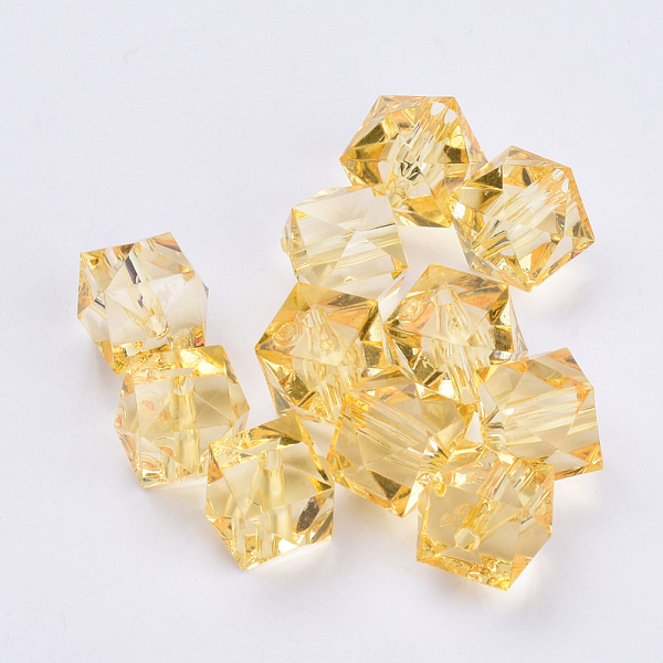 PandaHall Transparent Acrylic Beads, Faceted, Cube, Light Khaki, 8x8x7.5mm, Hole: 1.4mm Acrylic Cube
PandaHall Transparent Acrylic Beads, Faceted, Cube, Light Khaki, 8x8x7.5mm, Hole: 1.4mm Acrylic Cube