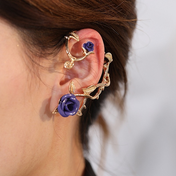 PandaHall Alloy Rose Climber Wrap Around Stud Earrings for Women, Mauve, 62x43x14.5mm, Pin: 1mm Alloy Flower Purple
PandaHall Alloy Rose Climber Wrap Around Stud Earrings for Women, Mauve, 62x43x14.5mm, Pin: 1mm Alloy Flower Purple
