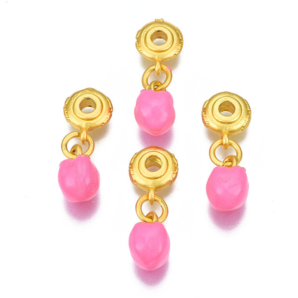 PandaHall Autumn Theme Rack Plating Alloy Enamel Pendants, Cadmium Free & Lead Free, Matte Gold Color, Persimmon, Hot Pink, 24mm, Hole...
PandaHall Autumn Theme Rack Plating Alloy Enamel Pendants, Cadmium Free & Lead Free, Matte Gold Color, Persimmon, Hot Pink, 24mm, Hole...