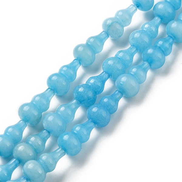 PandaHall Natural White Jade Beads Strands, Dyed, Gourd, Deep Sky Blue, 17.5~18.5x9.5~10mm, Hole: 1.2mm, about 23~24pcs/strand, 16.14~16.34...
PandaHall Natural White Jade Beads Strands, Dyed, Gourd, Deep Sky Blue, 17.5~18.5x9.5~10mm, Hole: 1.2mm, about 23~24pcs/strand, 16.14~16.34...