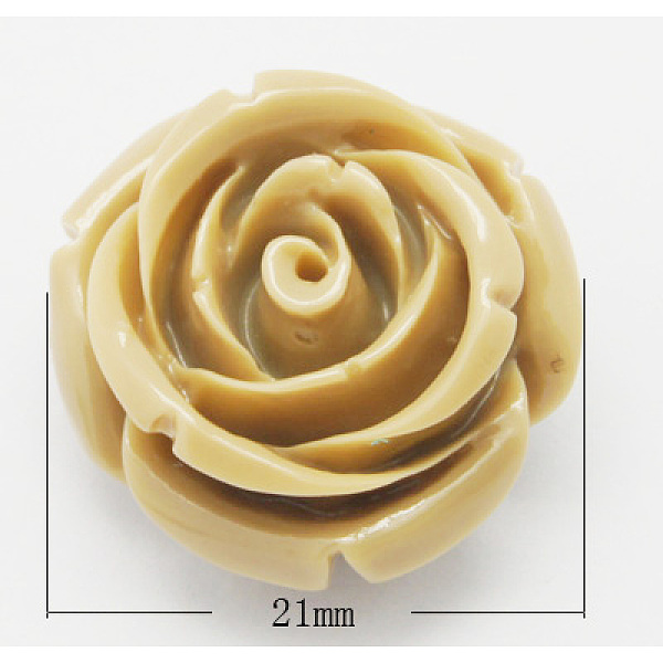 PandaHall Resin Beads, Mother's Day Gift Beads, Flower, Khaki, Size: about 21mm in diameter, 13mm thick, hole: 2mm Resin Flower Brown
PandaHall Resin Beads, Mother's Day Gift Beads, Flower, Khaki, Size: about 21mm in diameter, 13mm thick, hole: 2mm Resin Flower Brown