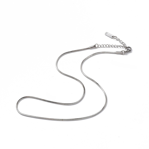 PandaHall 304 Stainless Steel Round Snake Chain Necklace for Men Women, Stainless Steel Color, 15.75 inch(40cm) 304 Stainless Steel
PandaHall 304 Stainless Steel Round Snake Chain Necklace for Men Women, Stainless Steel Color, 15.75 inch(40cm) 304 Stainless Steel