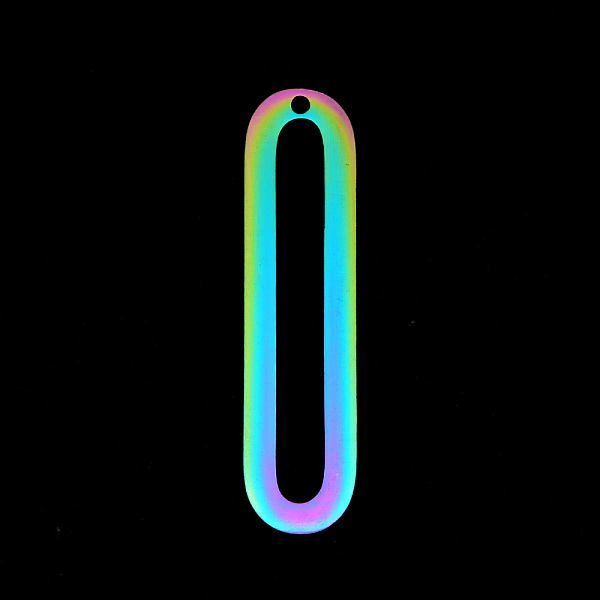 PandaHall Vacuum Plating 201 Stainless Steel Pendants, Laser Cut, Oval, Rainbow Color, 30x7.5x1mm, Hole: 1mm 201 Stainless Steel Oval
PandaHall Vacuum Plating 201 Stainless Steel Pendants, Laser Cut, Oval, Rainbow Color, 30x7.5x1mm, Hole: 1mm 201 Stainless Steel Oval