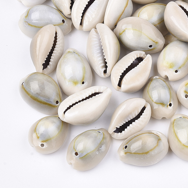 PandaHall Cowrie Shell Links connectors, Dark Khaki, 18~23x12~15x9~11mm, Hole: 1~1.5mm, about 330pcs/500g Shell Shell Shape Yellow
PandaHall Cowrie Shell Links connectors, Dark Khaki, 18~23x12~15x9~11mm, Hole: 1~1.5mm, about 330pcs/500g Shell Shell Shape Yellow