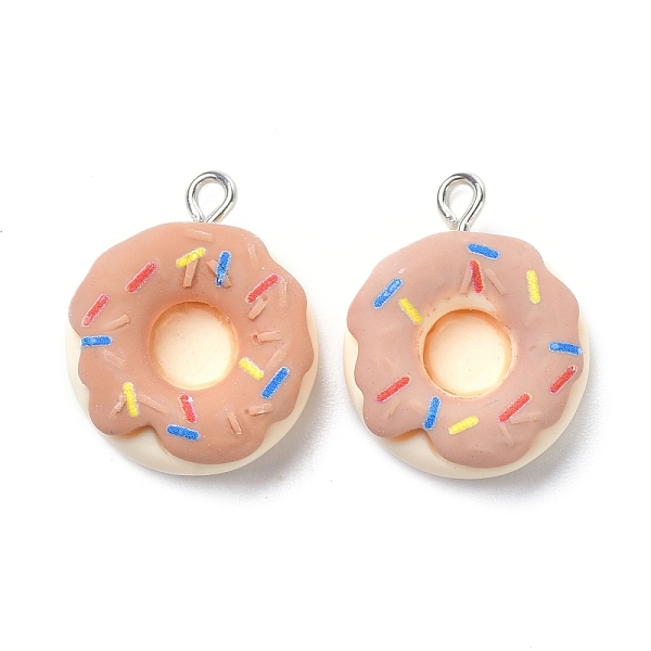 PandaHall Resin Pendants, with Iron Loop, Doughnut, Dark Salmon, 24x19x8mm, Hole: 2.5mm Resin Food
PandaHall Resin Pendants, with Iron Loop, Doughnut, Dark Salmon, 24x19x8mm, Hole: 2.5mm Resin Food