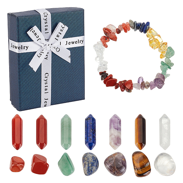 PandaHall Yoga Gemstone Bracelets Gift Box, Including Natural Mixed Stone Chips Stretch Bracelet, Nuggets & Hexagon Beads, 15Pcs/box Mixed..., Multicolor
PandaHall Yoga Gemstone Bracelets Gift Box, Including Natural Mixed Stone Chips Stretch Bracelet, Nuggets & Hexagon Beads, 15Pcs/box Mixed..., Multicolor