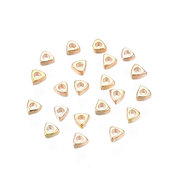 PandaHall Brass Beads, Cadmium Free & Nickel Free & Lead Free, Triangle, Real 18K Gold Plated, 2x2x1mm, Hole: 0.8mm Brass Triangle
PandaHall Brass Beads, Cadmium Free & Nickel Free & Lead Free, Triangle, Real 18K Gold Plated, 2x2x1mm, Hole: 0.8mm Brass Triangle