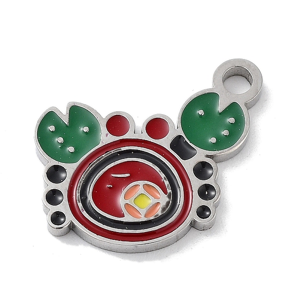 PandaHall 304 Stainless Steel Enamel Charms, Crab Charm, Stainless Steel Color, 14.5x14.5x1.5mm, Hole: 1.8mm Stainless Steel+Enamel Crab Red
PandaHall 304 Stainless Steel Enamel Charms, Crab Charm, Stainless Steel Color, 14.5x14.5x1.5mm, Hole: 1.8mm Stainless Steel+Enamel Crab Red