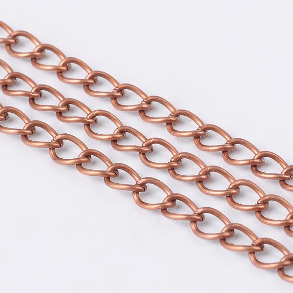 PandaHall Brass Twisted Chains, Curb Chains, Soldered, with Spool, Oval, Lead Free & Nickel Free & Cadmium Free, Red Copper, 5x4x0.5mm...
PandaHall Brass Twisted Chains, Curb Chains, Soldered, with Spool, Oval, Lead Free & Nickel Free & Cadmium Free, Red Copper, 5x4x0.5mm...