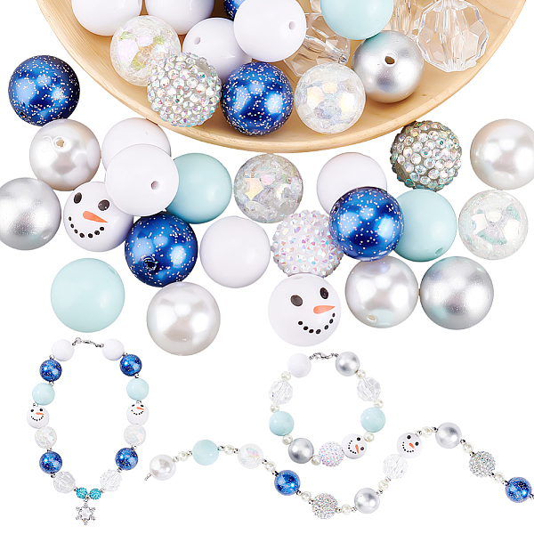 PandaHall 1 Set Mixed Style Acrylic Round Beads Sets, Light Sky Blue, 19~20mm, Hole: 2mm, about 50pcs/bag Acrylic Round
PandaHall 1 Set Mixed Style Acrylic Round Beads Sets, Light Sky Blue, 19~20mm, Hole: 2mm, about 50pcs/bag Acrylic Round