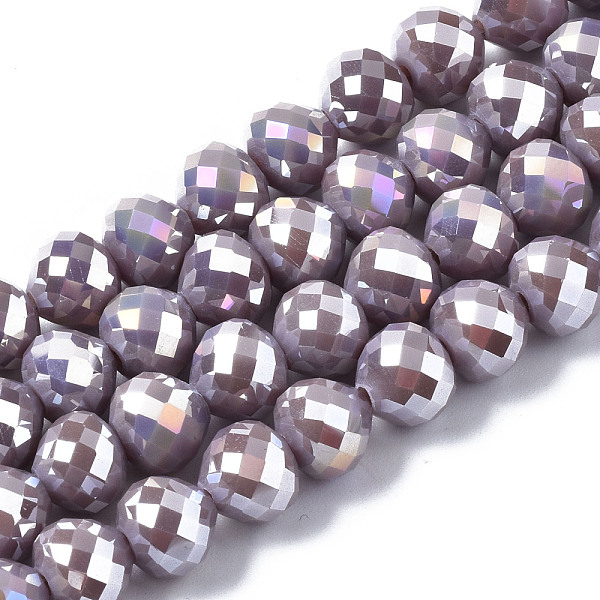 PandaHall Electroplate Glass Beads Strands, AB Color Plated, Faceted, Teardrop, Medium Purple, 8mm, Hole: 1.6mm, about 69~70pcs/strand...
PandaHall Electroplate Glass Beads Strands, AB Color Plated, Faceted, Teardrop, Medium Purple, 8mm, Hole: 1.6mm, about 69~70pcs/strand...