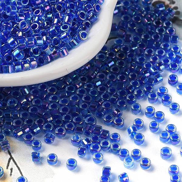 PandaHall Glass Seed Beads, Opaque Colours Rainbow, Cylinder, Dark Blue, 2.5x2mm, Hole: 1.4mm Glass
PandaHall Glass Seed Beads, Opaque Colours Rainbow, Cylinder, Dark Blue, 2.5x2mm, Hole: 1.4mm Glass