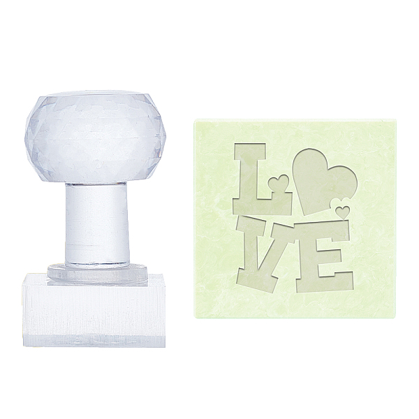 PandaHall PH Word Soap Embossing Stamp, Love Acrylic Stamp with Handle Valentine's Day Soap Chapter Imprint Stamp for Cookie Clay Pottery...
PandaHall PH Word Soap Embossing Stamp, Love Acrylic Stamp with Handle Valentine's Day Soap Chapter Imprint Stamp for Cookie Clay Pottery...