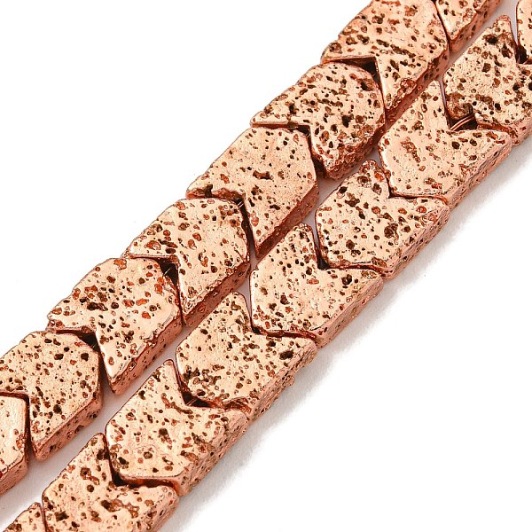 PandaHall Electroplated Natural Lava Rock Beads Strands, Arrow, Rose Gold Plated, 7~8x6~7x2.5~3mm, Hole: 1mm, about 63pcs/strand, 15.98''...
PandaHall Electroplated Natural Lava Rock Beads Strands, Arrow, Rose Gold Plated, 7~8x6~7x2.5~3mm, Hole: 1mm, about 63pcs/strand, 15.98''...