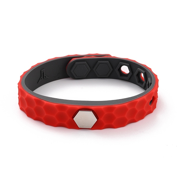PandaHall Flat Silicone Cord Bracelets, Hexagon Beads Adjustable Bracelet for Men Women, Red, 9.92 inch(25.2cm) Silicone Red
PandaHall Flat Silicone Cord Bracelets, Hexagon Beads Adjustable Bracelet for Men Women, Red, 9.92 inch(25.2cm) Silicone Red